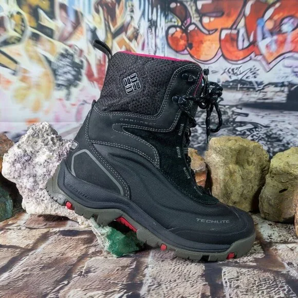 Columbia Black Waterproof Boots  sz 7 Womens - Picture 6 of 15